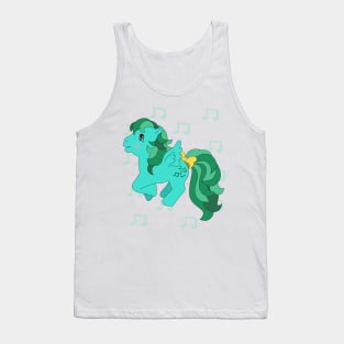 Green pegasus with music notes Tank Top